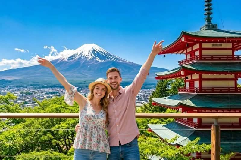 Mt. Fuji Day Tour, Chureito Pagoda, Kawaguchi & Yamanaka from Tokyo