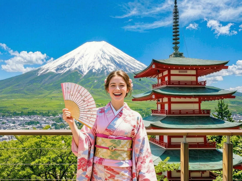 Mt. Fuji, Chureito Pagoda, Kawaguchiko & Oshino Hakkai from Tokyo