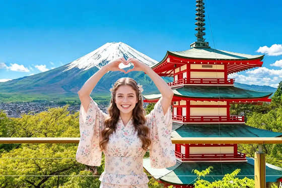 Mt Fuji Day Tour: Chureito Pagoda, Oshino Hakkai & Yamanaka from Tokyo
