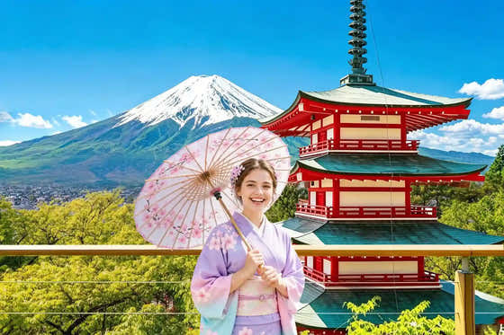 Mt Fuji Day Tour: Chureito Pagoda, Oshino Hakkai & Yamanaka from Tokyo