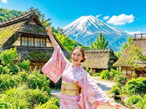 Mt. Fuji, Saiko Iyashi-no-Sato & Lake Kawaguchi Views from Tokyo