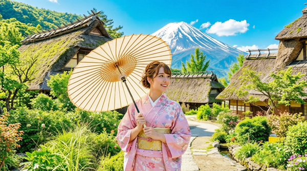 Private Mt. Fuji Village Tour Saiko Iyashi & Lake Kawaguchi from Tokyo